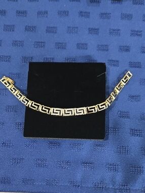 NEW! Gold Greek Key Link Bracelet - Women Jewelry